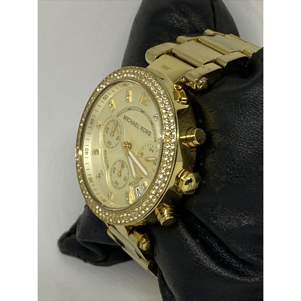 Michael Kors Parker MK5354 Women's Gold Stainless Steel Analog Dial Watch VK731 - Picture 4 of 12